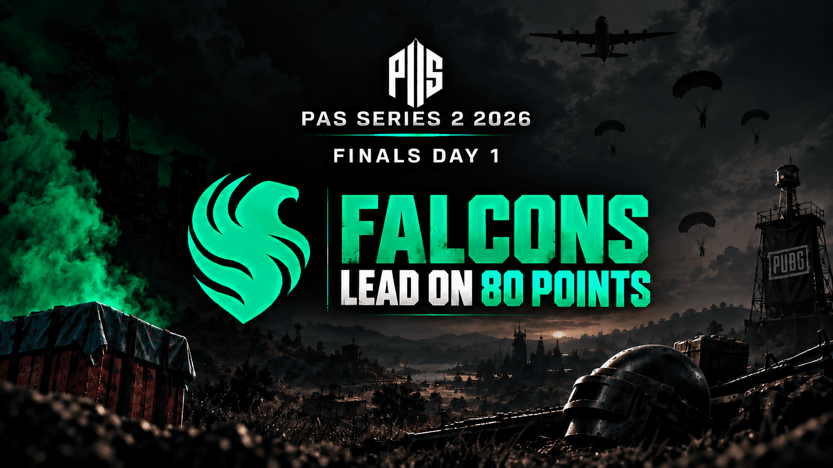 PAS 2026 Finals 1 Day 1: Falcons Lead on 80 Points